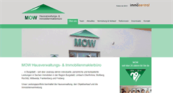 Desktop Screenshot of mow-hausverwaltung.de