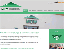 Tablet Screenshot of mow-hausverwaltung.de